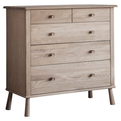 Jacob & Jacob Whitby Oak Chest Of Drawers - Joshua Interiors Home Furniture and Accessories