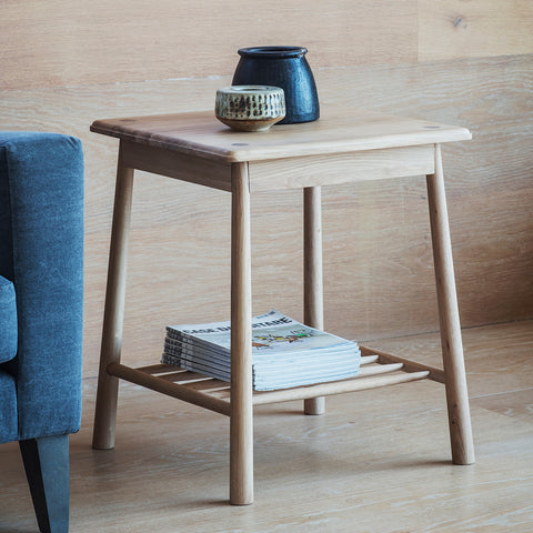 Jacob & Jacob Whitby Oak Side Table - Joshua Interiors Home Furniture and Accessories