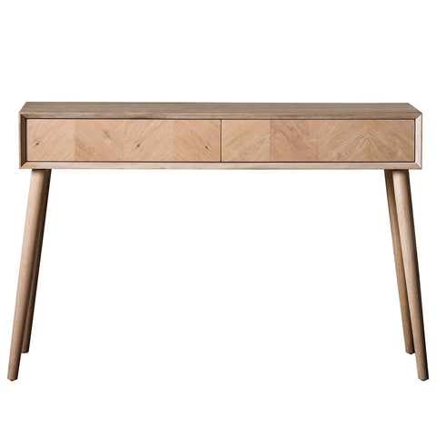 Jacob & Jacob Firenze Oak 2 Drawer Console Table - Joshua Interiors Home Furniture and Accessories