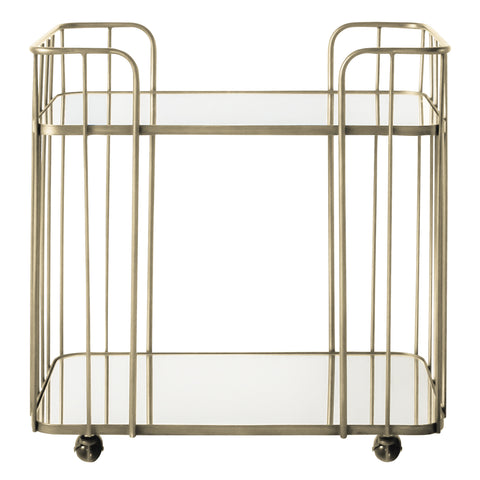 Jacob & Jacob Vienna Champagne Gold Drinks Trolley - Joshua Interiors Home Furniture and Accessories