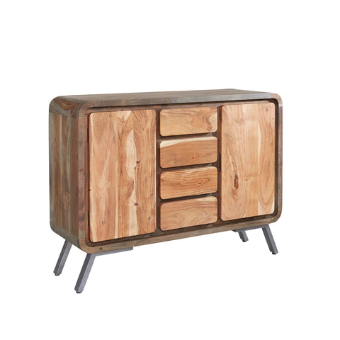 Indian Hub Aspen Large Wood Sideboard - Joshua Interiors Home Furniture and Accessories
