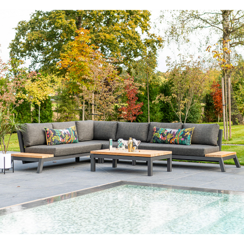 Empire Garden Living 6 Seater Corner Sofa Set By 4 Seasons Outdoors - Joshua Interiors Home Furniture and Accessories