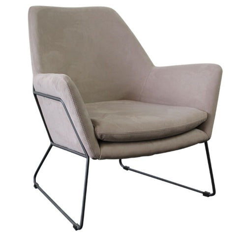 Divine Inspirations Ringo Grey Velvet Armchair - Joshua Interiors Home Furniture and Accessories