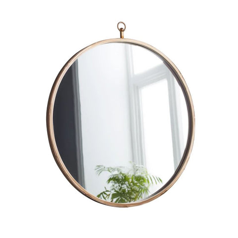 Rose Copper Round Frame Mirror - Joshua Interiors Home Furniture and Accessories