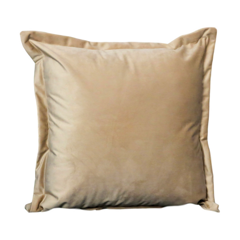 Native H&L Beige Velvet Cushion Cover - Joshua Interiors Home Furniture and Accessories