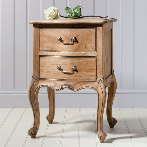 Jacob & Jacob Juliette Weathered Bedside Table - Joshua Interiors Home Furniture and Accessories