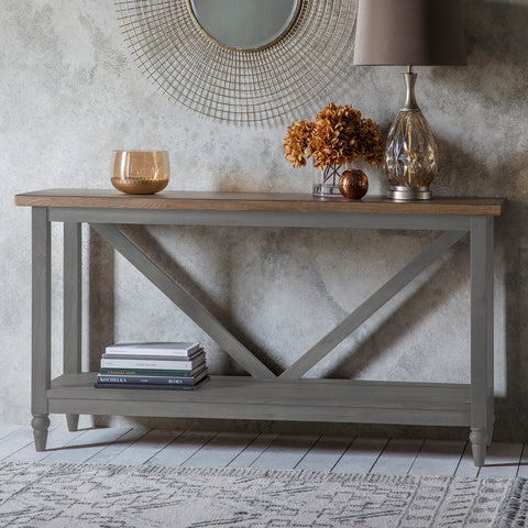 Jacob & Jacob Oxford Grey Console Table - Joshua Interiors Home Furniture and Accessories