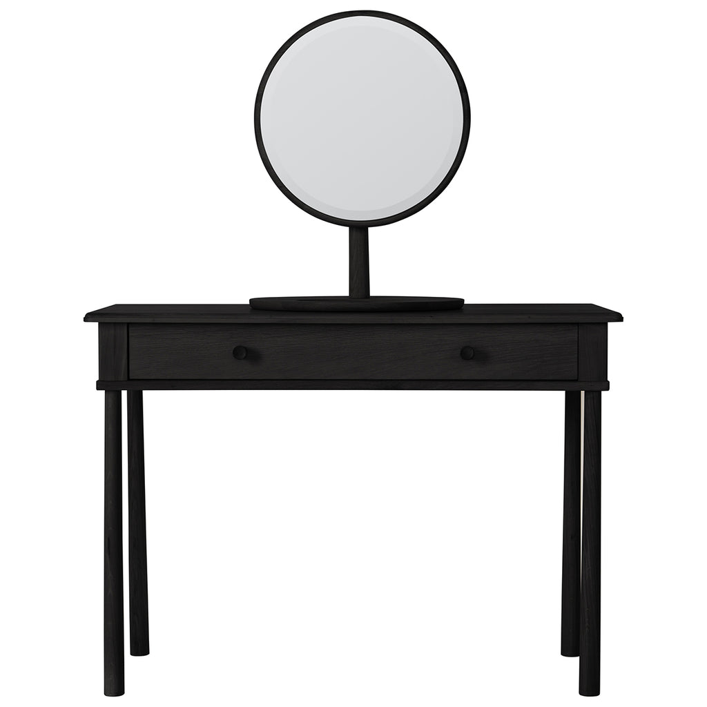 Black and oak store dressing table