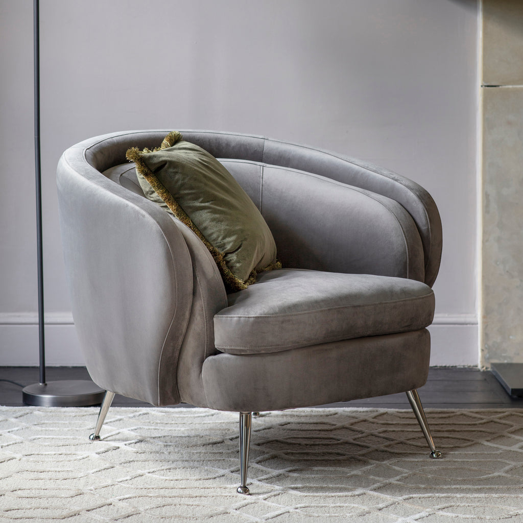 Grey tub 2024 armchair