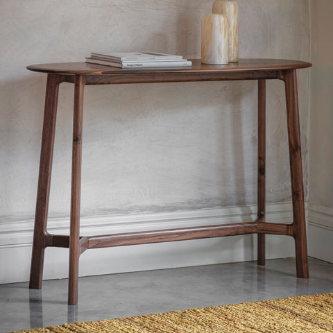 Jacob & Jacob Cordoba Walnut Console Table - Joshua Interiors Home Furniture and Accessories