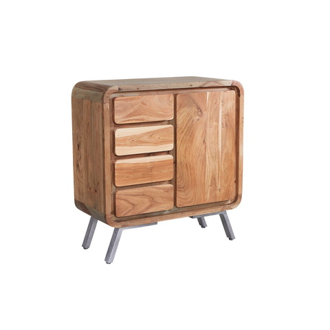 Indian Hub Aspen Medium Wood Sideboard - Joshua Interiors Home Furniture and Accessories