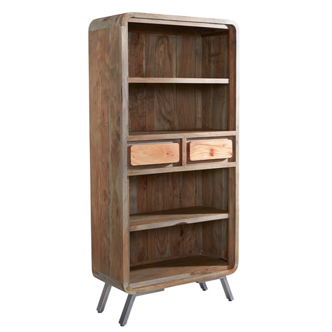 Indian Hub Aspen Large Wood Display Unit / Bookcase - Joshua Interiors Home Furniture and Accessories