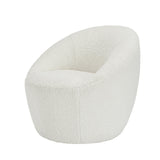 Cocoon Chair In Off White Boucle