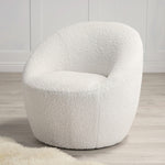 Cocoon Chair In Off White Boucle