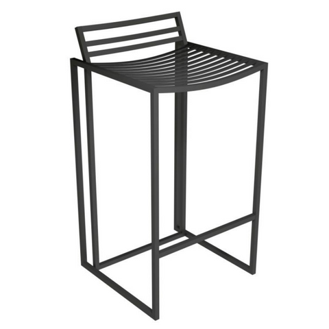 Federico Black Matte Bar Stool By Gillmore Space - Joshua Interiors Home Furniture and Accessories