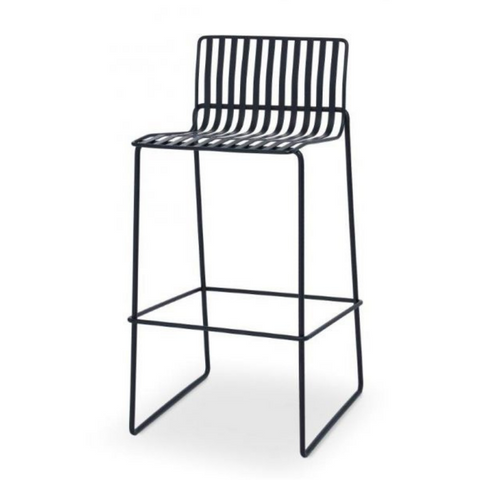 Finn Matte Black Bar Stool By Gillmore Space - Joshua Interiors Home Furniture and Accessories