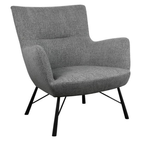 Divine Inspirations Lesley Grey Fabric Armchair - Joshua Interiors Home Furniture and Accessories