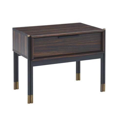 Divine Inspirations Edward Ebony Bedside Table - Joshua Interiors Home Furniture and Accessories
