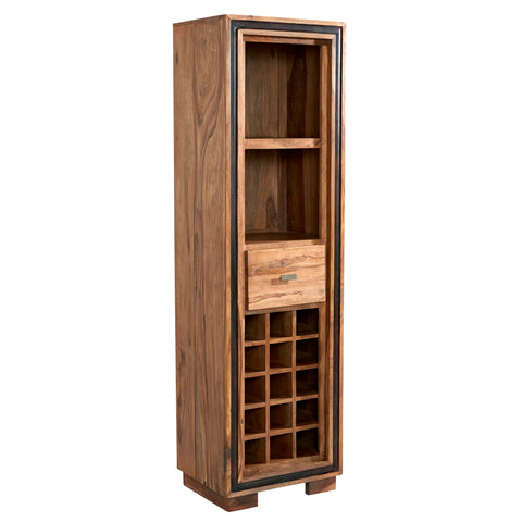 Indian Hub Jodhpur Sheesham Wood Wine Display Unit / Bookcase - Joshua Interiors Home Furniture and Accessories